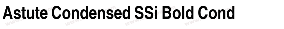 Astute Condensed SSi Bold Condensed字体转换